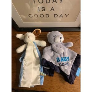 2 Lovey boys baby blanket plush